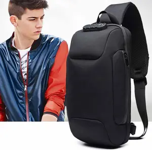 New wholesale anti theft reflective design waterproof outdoor sports crossbody sales sling bag mens chest bag