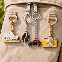 Pendentif personnalisé thème Opéra de Sydney, appareil photo vintage et voiture, élégant, en émail, pour sac