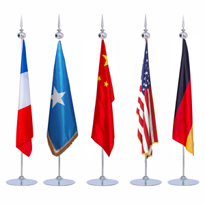 Atacado novo design indoor premium mastro peças aço inoxidável telescópica bandeira pólos e ficar para UAE Arábia Médio Oriente - Product Image 1