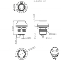 Saklar Tekan Mini SPST 12mm On/off Momentary untuk Mobil Sepeda Motor