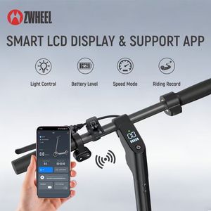 สกู๊ตเตอร์ไฟฟ้า EU ZWHEEL E12 Plus สำหรับผู้ใหญ่, 800W, ล้อ 10 นิ้ว พับได้, ควบคุมผ่านแอพ, ระยะทาง 30 กม., ความเร็ว 40 กม./ชม., ขายส่ง/OEM - Product Image 2