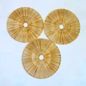 Bamboo <b>Wall</b> Art <b>Boho</b> Home Decor Handmade <b>Wall</b> <b>Hanging</b> Gift New Year Decoration OEM Supplier Vietnam Factory - Product Image 1