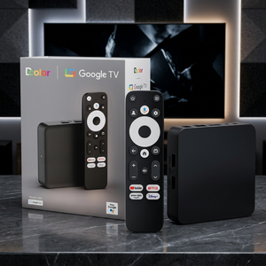 Boîtier TV Android Dcolor Gd2 4K HDR 2 Go/32 Go S905y4 Certifié Google WiFi6 IPTV Télécommande vocale Android 12 - Product Image 1
