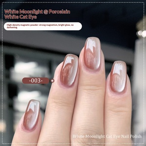 Vernis à ongles en gel œil de chat en céramique Baiyueguang, nouvelle collection automne-<span class=keywords><strong>hiver</strong></span>, cristal scintillant, blanc porcelaine, <span class=keywords><strong>manucure</strong></span> - Product Image 6