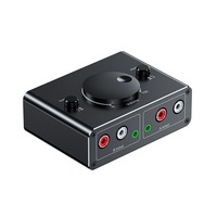 Convertidor de Audio 2RCA/3.5mm Lotus, Divisor de Audio de Una Entrada a Dos Salidas/Dos Entradas a Una Salida para Computadora, Laptop, Reproductor de CD, Auriculares
