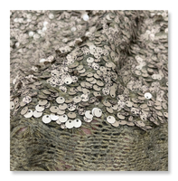 Nouvelle mode en gros, tissu en tweed teint en fil, brodé de paillettes, pour vêtements de mariage et de maillots de bain