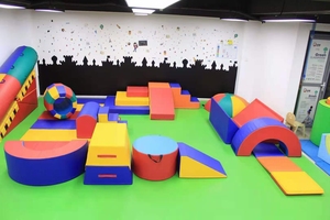 Combinazione di allenamento del sistema sensoriale del Software degli anelli di agilità dei bambini multifunzionali di grande gradino dell'anello e pendenza del fascio di equilibrio - Product Image 5