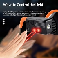 Lampu Kepala Outdoor OEM XTE COB Eyewear Light Tipe C Isi Ulang dengan Lampu Samping Putar, Sensor Gelombang, Tahan Angin, Logo Dapat Disesuaikan