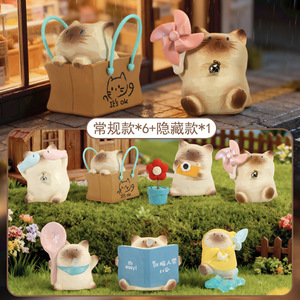 กล่องสุ่มฟิกเกอร์แมว Yu Mo Craft PAI 6 แบบปกติ 1 แบบพิเศษ ของขวัญสร้างสรรค์ ตกแต่งสำนักงาน การ์ตูนสัตว์ ของสะสม - Product Image 1