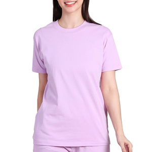 T-shirt décontracté pour femme en coton doux avec broderie, col rond, séchage rapide et respirant pour un usage quotidien - Product Image 5