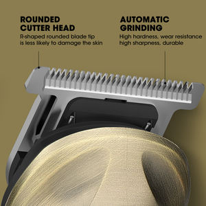 Kit de toilettage pour homme Lanumi 706 6 en 1, écran LCD, <span class=keywords><strong>tondeuse</strong></span> à barbe et à cheveux avec base, rasoir à cheveux, métal rétro, électrique, USB, plastique, anglais - Product Image 3