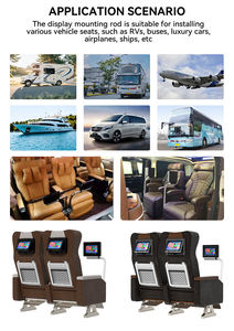 La première rangée d'affichage de divertissement de siège de voiture de tourisme est installée tube d'accoudoir - Product Image 5