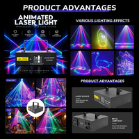 Lumière laser d'animation autopropulsée DMX512 à télécommande, boîtier en fer, prix d'usine, 90V 220V RGB, pour fête, DJ, discothèque, KTV, scène