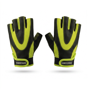 Half-Finger PU Fitness Sports Gloves Hand Grips Adjustable Wrist <b>Strap</b> <b>Buckle</b> Non-Slip Unisex Weight Lifting Gym Body Building - Product Image 1