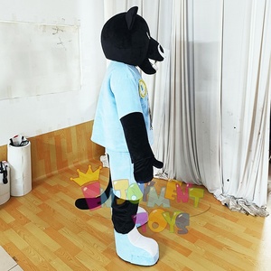 Disfraces de Cosplay de felpa de pantera negra de dibujos animados CE de Guangzhou, disfraz de Mascota de <span class=keywords><strong>Animal</strong></span> relleno de leopardo personalizado a la venta - Product Image 2