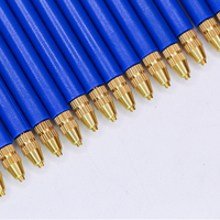 Crochet à Manche Bleu en Gros pour Fabrication de Perruques en Dentelle, Outils d'Extension Capillaire en Plastique et Accessoires de Perruques