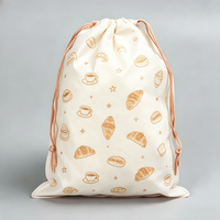 Sac à cordon en non-tissé recyclable et écologique, motif dessin animé, vente en gros, promotionnel, durable, pour le rangement des affaires des athlètes