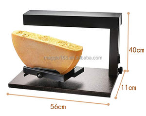 Type de bureau 750W 300 degrés <span class=keywords><strong>demi</strong></span>-roue <span class=keywords><strong>raclette</strong></span> fondeur de fromage fromage <span class=keywords><strong>raclette</strong></span> chauffage lampe chauffante Machine de fusion - Product Image 3