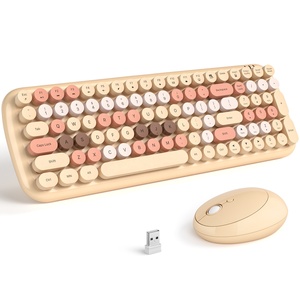 Combo <span class=keywords><strong>de</strong></span> Teclado y Ratón Inalámbrico Retro OEM SMK-646390AG, Teclas <span class=keywords><strong>de</strong></span> <span class=keywords><strong>Colores</strong></span> Variados, MOFii Candy Plus - Product Image 2