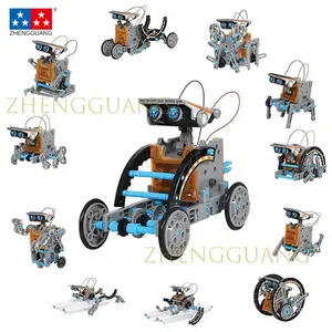 Zhengguang Toys 29-in-1 Education Solar Robot Toys Diy Building Science Experiment Kit For Kids Solar Powered By The Sun