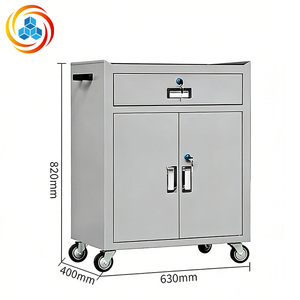 Filing <b>Cabinet</b> Heavy Duty Cold Roller Steel Rolling Tool Chest with <b>Lockable</b> Drawer & Eco-Friendly Commercial <b>Storage</b> Trolley - Product Image 2