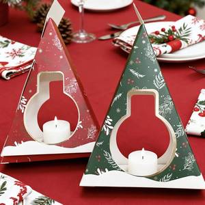 Christmas Printed White Paper <b>Gift</b> Wrapping Recyclable Cardboard Packaging Box for Holiday Products - Product Image 1