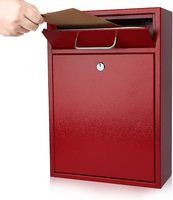 Boîte en métal blanc durable au design moderne pour extérieur, avec serrure intelligente et revêtement en poudre, pour boîte aux lettres commerciale et poste