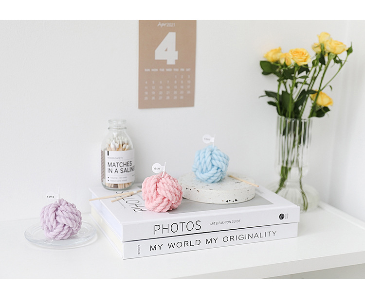 Aromatherapy Cand créatif de boîte-cadeau d'anniversaire de parfum de paraffine de cire de soja flairé par laine sensible en gros de MAISON d'AROME petite 4