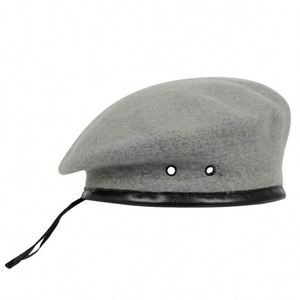 High Quality Outdoor 100% Wool Beret Hat for Men Green French Style Beret Hat - Product Image 3
