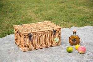 Set 3 <strong>Empty</strong> Picnic <strong>Basket</strong> Wicker Material Popular Gift <strong>Hamper</strong> <strong>Basket</strong> for UK - Product Image 5