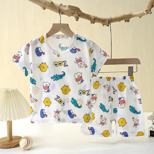Nouvel ensemble de sous-vêtements <span class=keywords><strong>d</strong></span>'été pour enfants en pur coton, imprimé animaux/dessins animés, fin et respirant, pour filles - Product Image 4