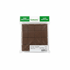 Brown 20x20mm Self Adhesive Nonwoven Felt Square Furniture Feet <b>Pads</b> - Product Image 2