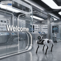 Robot chien Advanced MagicDog TERKOBOT 13-DOF avec fusion de capteurs LiDAR SLAM, vision 4K et IA, quadrupède pour la recherche et le développement