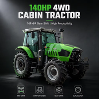 Tracteur agricole 4x4 140 CV avec cabine – Prix pour le marché agricole en Zambie