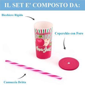 Bicchieri da asporto in plastica con coperchio a cupola da 470 ml, con cannuccia, riutilizzabili, infrangibili, per frullati e succhi. - Product Image 4