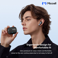 Écouteurs sans fil Miccell Type C 6.0 pour iPhone et Xiaomi – Casque audio pour appels et musique