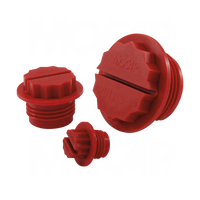Conexiones de Tubería Hidráulicas y Mecánicas para Uso Industrial, Moldeadas por Inyección, Roscas Métricas NPT UNF BSP SAE, Tapones Roscados de Plástico