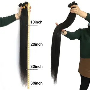 Häutchen Ausgerichtet Anbieter Raw Jungfrau-brasilianisches Haar Bundles 40 Zoll Haar