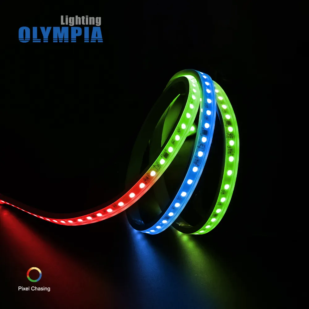 led neon ce rohs ul ip68 pixel spi 5050 24v led strip light outdoor waterproof led neon flex rope light flexible strip light