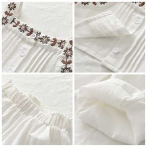 Set pakaian anak musim panas, setelan celana kaki lebar suspender dua potong warna biru dua potong, set pakaian putri bayi perempuan - Product Image 2