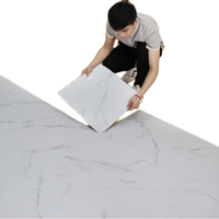 Pegatina de vinilo autoadhesiva impermeable de 3mm para suelo LVT para sala de estar, comedor, uso interior, suelo de PVC ecológico ignífugo