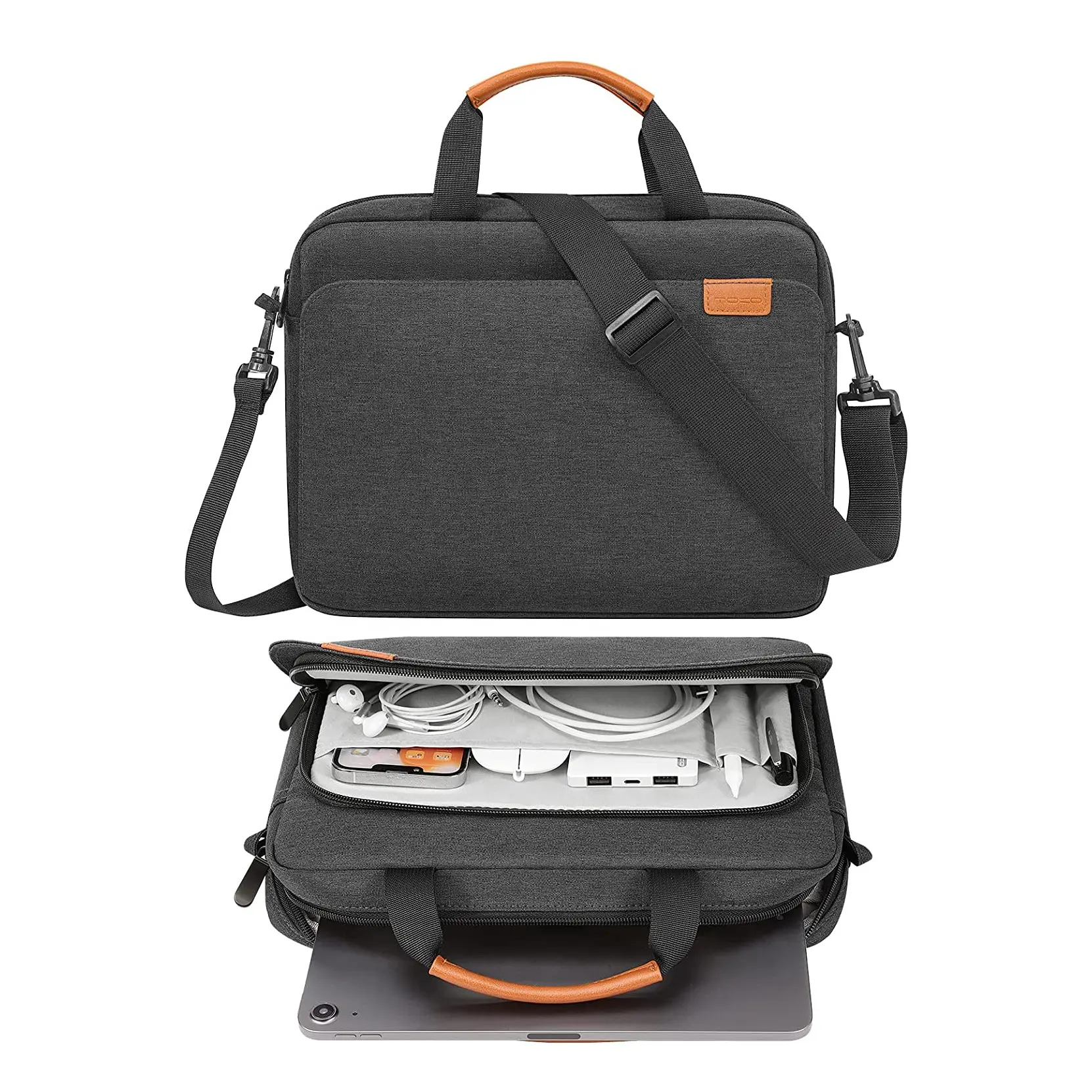 MoKo 9 11 Inches Custom Travel Waterproof Double Pockets Bag Tablet Sleeve Case Protective Handle Shoulder Bag for iPad