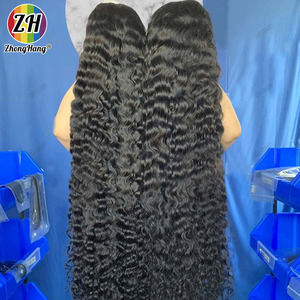 Wig Keriting Burma Mentah India, Wig Frontal Lace HD Penuh 30 Inch Grosir, Wig Rambut Manusia Virgin Peru Mentah 12A Tanpa Lem - Product Image 3