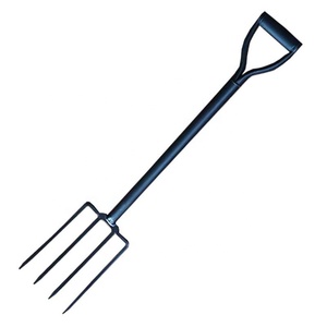 <span class=keywords><strong>Fourche</strong></span> de jardinage industrielle <span class=keywords><strong>à</strong></span> <span class=keywords><strong>4</strong></span> <span class=keywords><strong>dents</strong></span> en acier au manganèse avec manche en acier, texture antidérapante, robuste et durable - Product Image 1