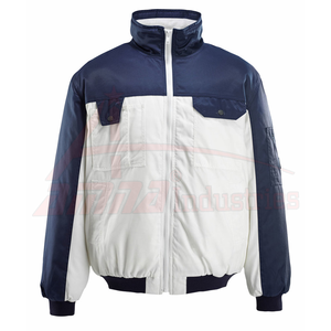 Nuevo diseño Chaqueta de piloto de gran tamaño Chaqueta de bombardero de piloto impermeable de algodón/poliéster para hombres - Product Image 5