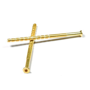 Kit pour <span class=keywords><strong>Stratocaster</strong></span> Laiton Acier Inoxydable Vis Machine Ovale Tête Fendue Tête Plate DIN963 Vis Dorées Système Métrique - Product Image 1