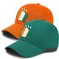 Cote D'Ivoir Football Team Cap Embroidered Logo Cotton 6-Panel 3Stars Cote D'Ivoire football Hat Ivory Coast Hat