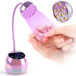 Fleur violette Rechargeable Mini <span class=keywords><strong>Sunuv</strong></span> <span class=keywords><strong>lampe</strong></span> de Table à ongles professionnel sans fil Gel lumière sèche-ongles UV <span class=keywords><strong>lampe</strong></span> à LED - Product Image 1