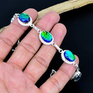 Handmade Opal Turquoise <b>Bracelet</b> Antique Style Gemstone <b>Bracelet</b> Adjustable Handmade <b>Bracelet</b> Natural Gemstone Jewelry - Product Image 5
