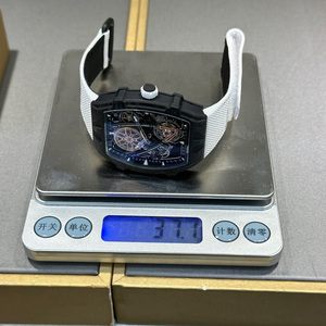 Boîtier léger en fibre de carbone, montre mécanique automatique pour homme, tourbillon squelette, mouvement, alliage de titane de haute qualité - Product Image 6